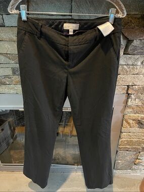 Banana Republic Black Tailored Straight-Leg Pants